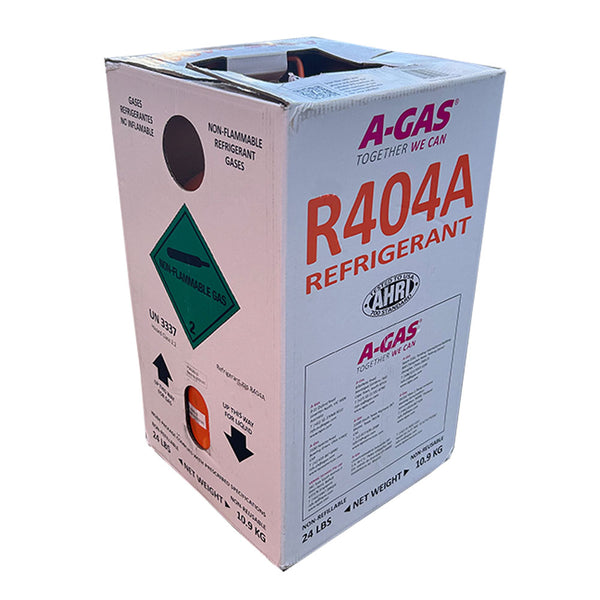 R-404A A-Gas 24lb Factory Sealed Refrigerant