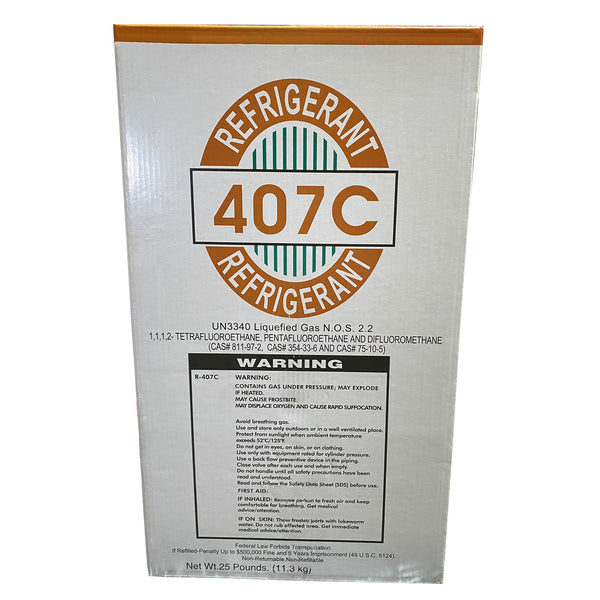 R-407C 25lb Factory Sealed Refrigerant