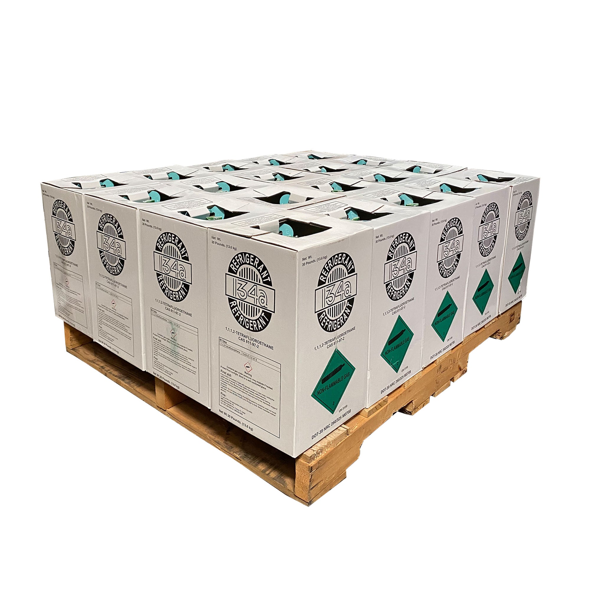 R-134 Automotive A/C Refrigerant Factory Sealed 30 lbs – Chiller